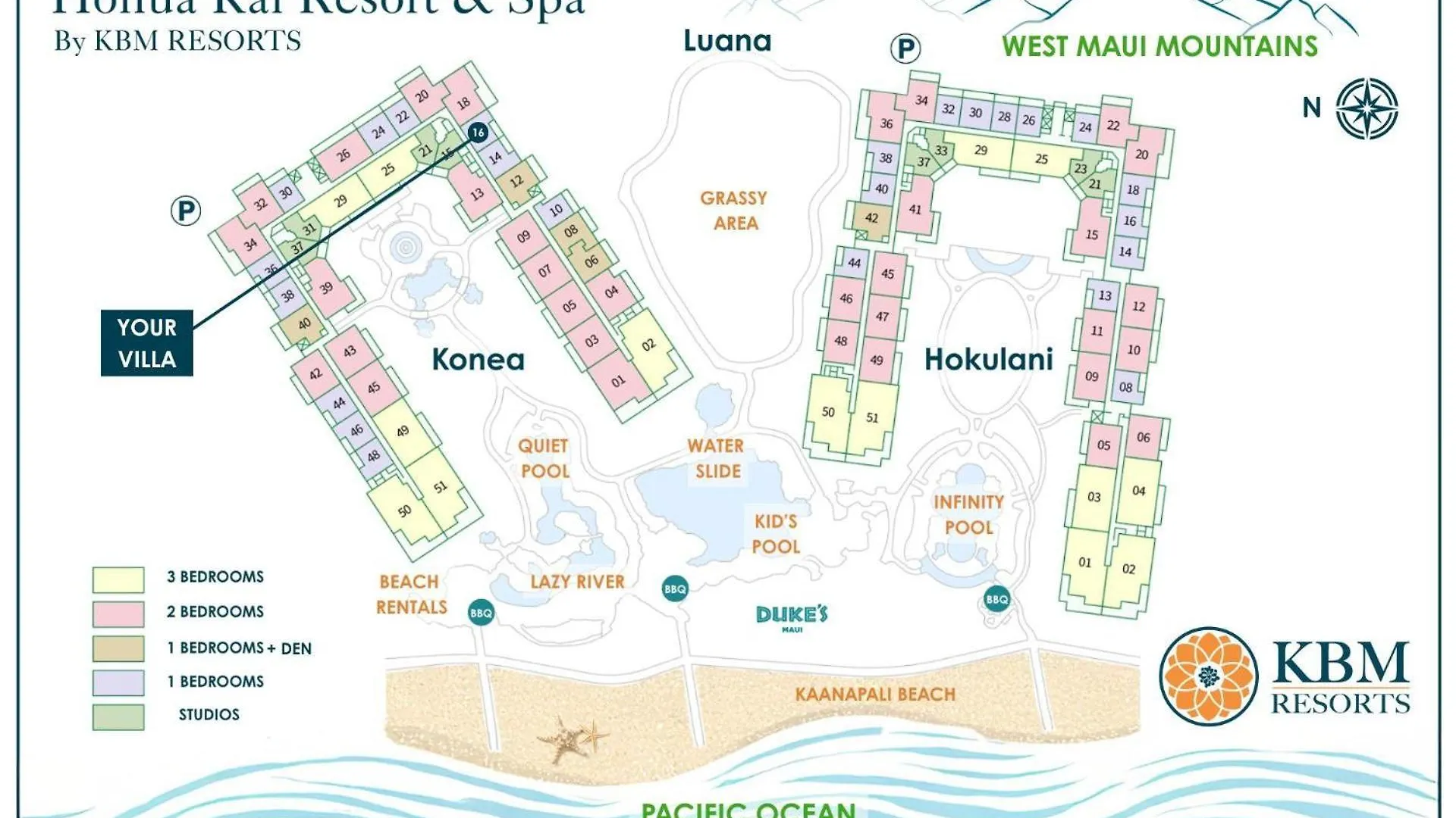 Kbm Resorts Free Car Honua Kai Konea Hkk-816 Mountain View W Beach Gear Kaanapali